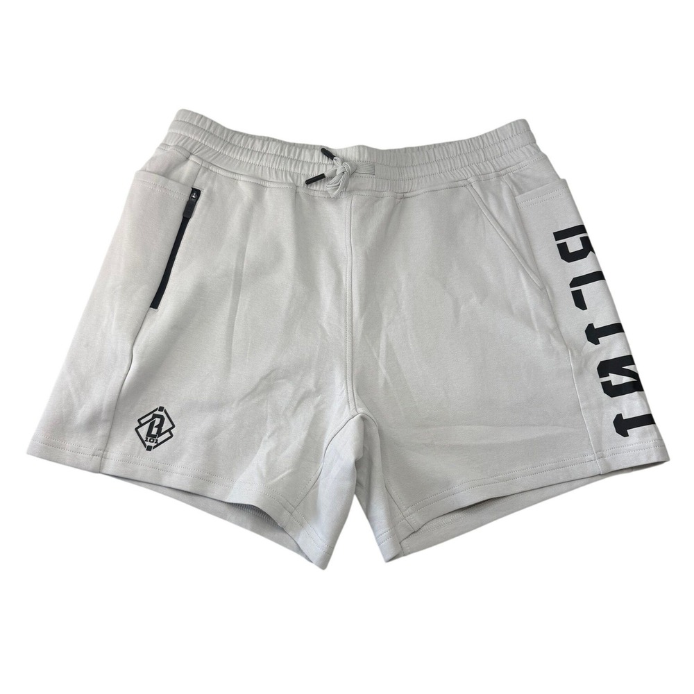 Baseball Lifestyle 101 Diamond Relaxed Sweat Shorts Mens Large Light Gray NEW